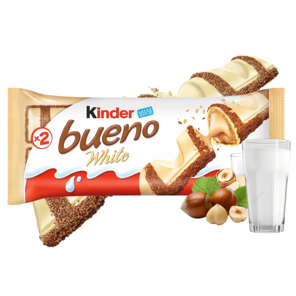 Chocolate Kinder Bueno White Chocolate Branco 39g Ferrero Rocher