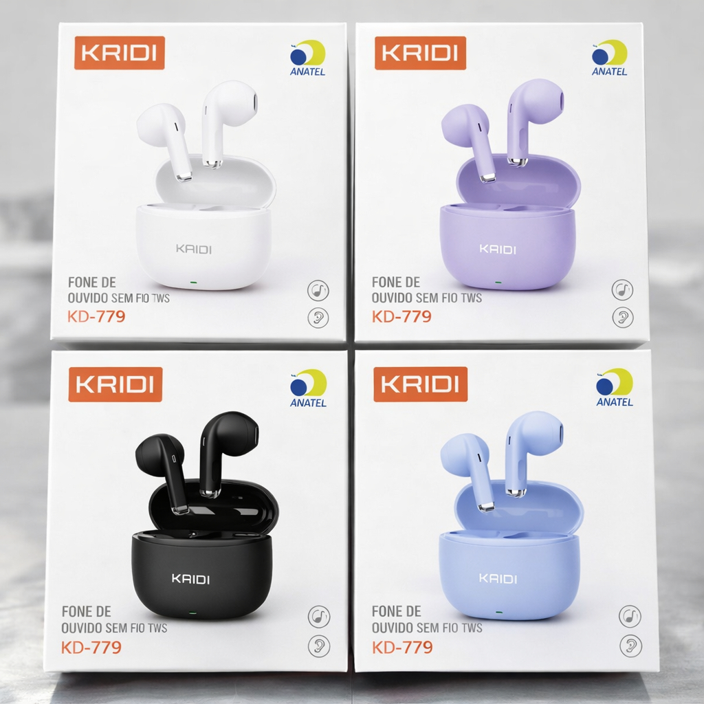 Fone de Ouvido Sem fio Bluetooth  novo Kaidi KD-779 em Oferta na Shopee