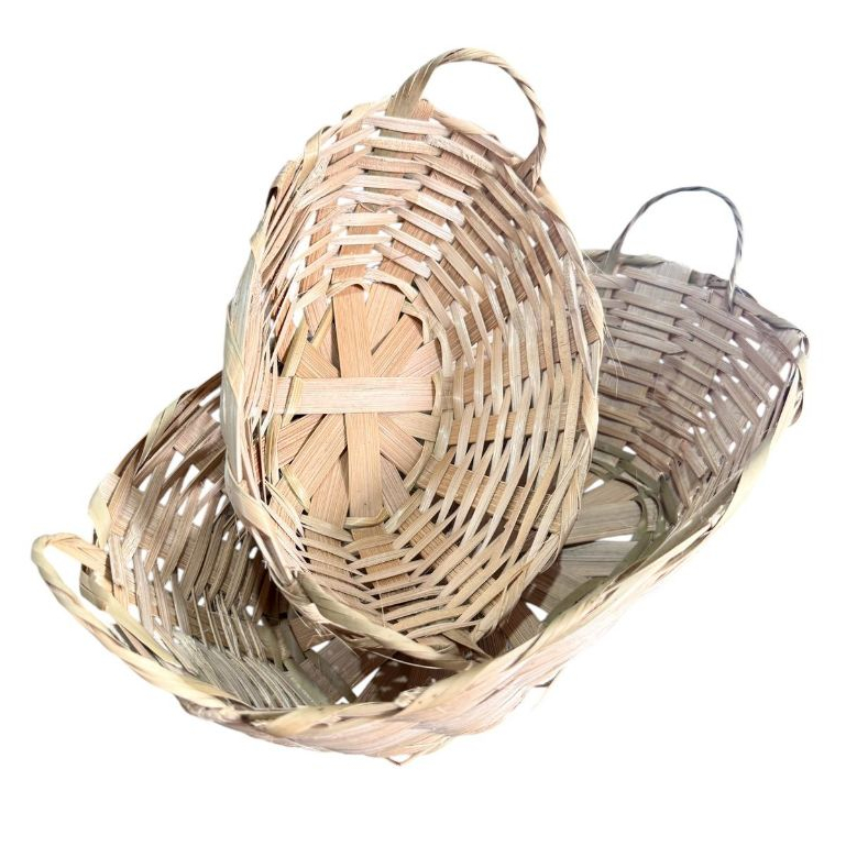 Cesta Artesanal de Palha com Alças – Decoração, Café da Manhã e Organização