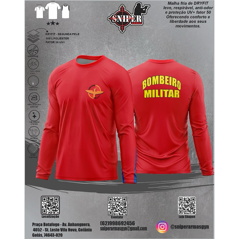 Camiseta Sniper Bombeiro Militar