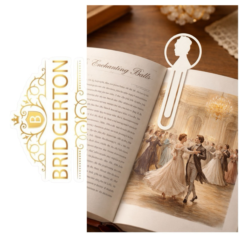 [EXCLUSIVO] Marcador de Pagina BRIDGERTON Bookmark Marca Pagina Impressao 3d