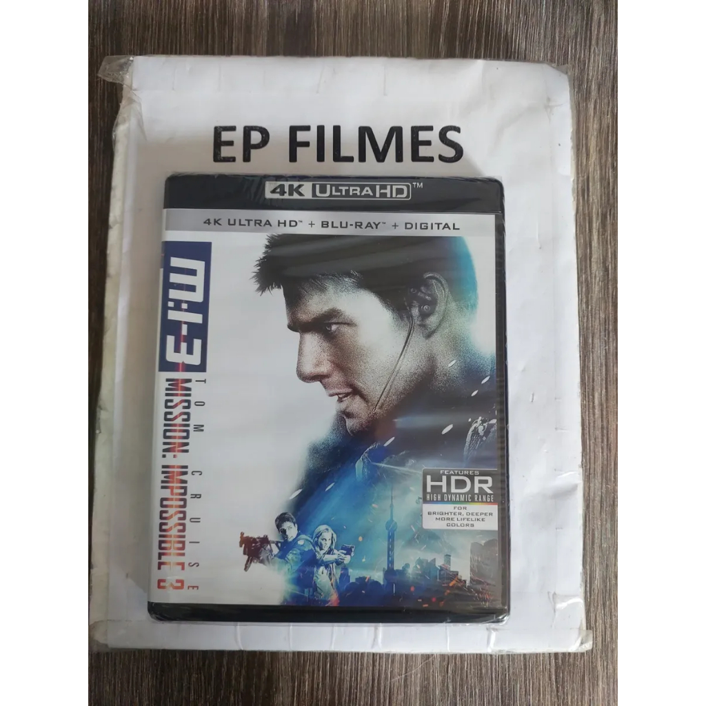 Blu Ray 4k Ultra Hd Missão Impossível 3 - Dub/leg. Lacrado