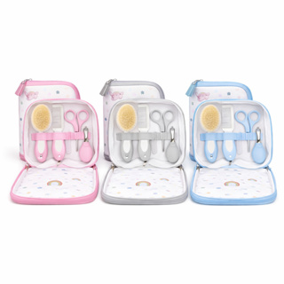 Kit Higiene Conjunto Tesourinha Trin Pente Escova e Lixa de Unha 5 Itens Essenciais Cuidados Bebê em Oferta na Shopee