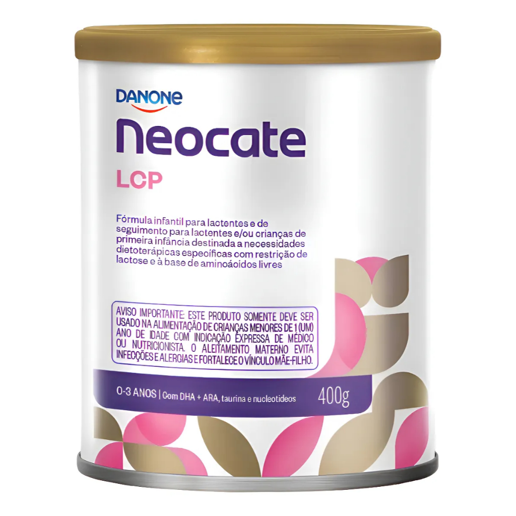 Fórmula infantil Nutricia Neocate LCP 400g Lata sem Lactose sem Sabor