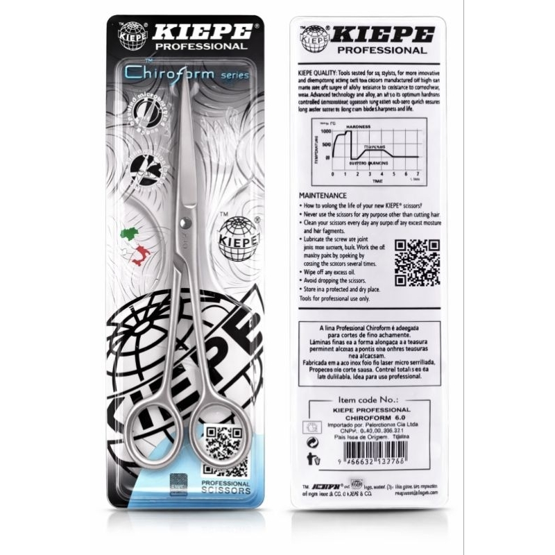Tesoura 6.0 Fio Laser KIEPE Italian Marco Boni Corte Preciso Profissional