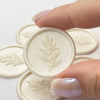 Lacres de Cera Branco Perolado para Convite de Casamento - Diversos Modelos em Oferta na Shopee