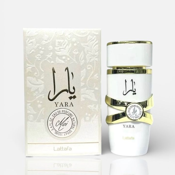 Perfume Yara Moi Lattafa Branco Eau De Parfum 100ml Original Árabe - Feminino Importado