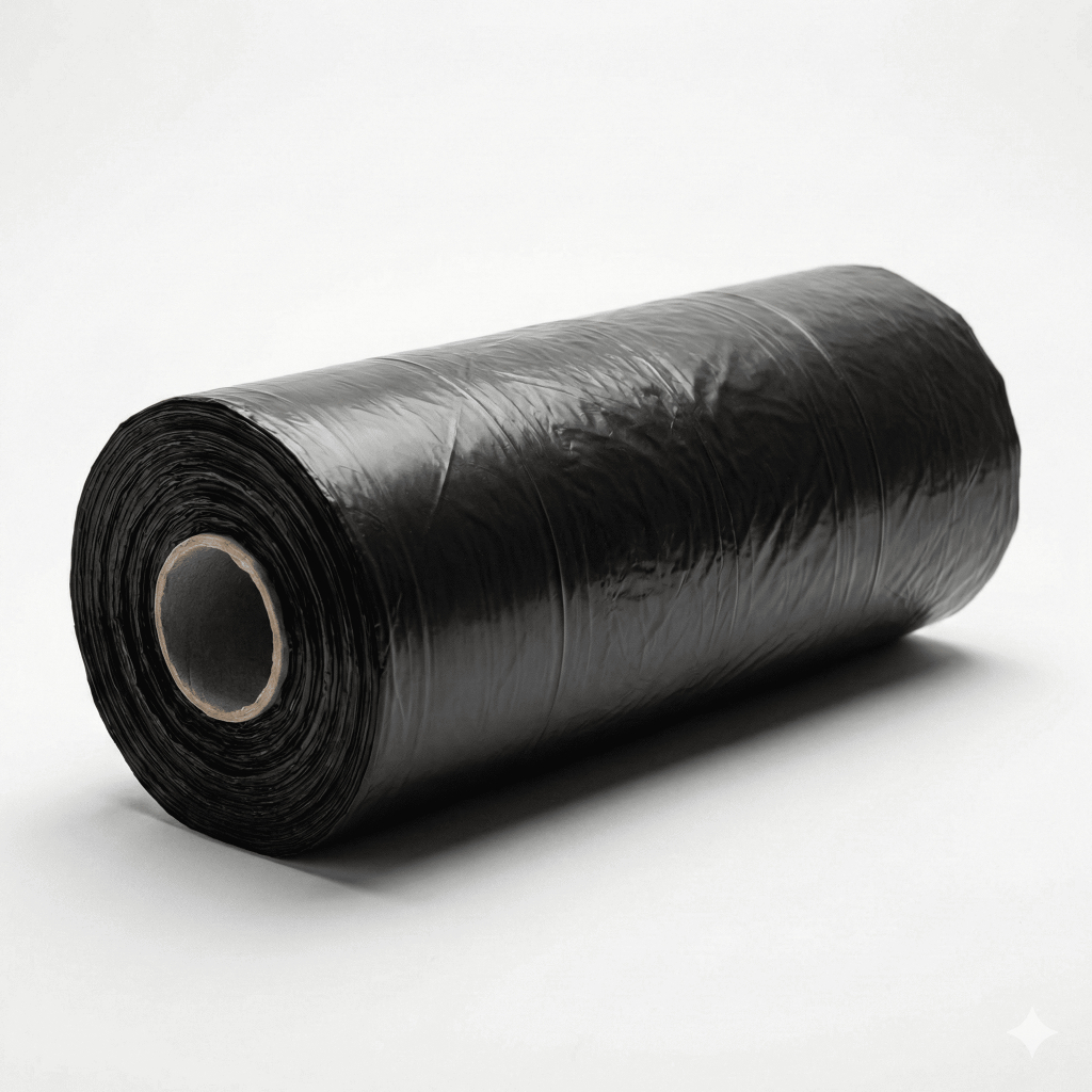 Lona Plástica Preta 4x100m Multiuso Reforçada Proteção Obra, Pintura, Telhado e Forração Piso - 10 a 28kg