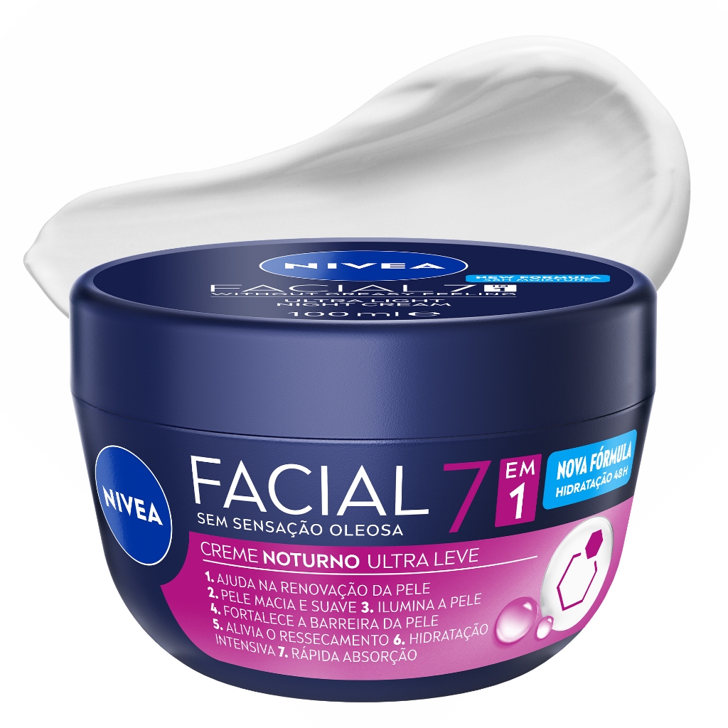 NIVEA Creme Facial Noturno 100g BBB 26