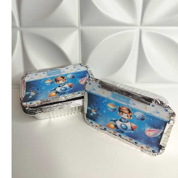 Marmita Astronauta Personalizada /Lembrancinha de Festa /Aniversário/Marmitinha