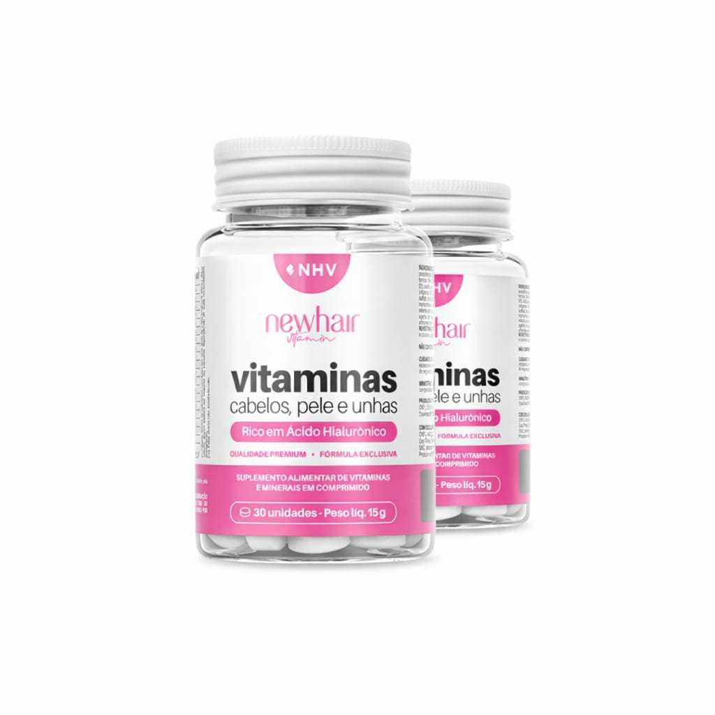 🎁 Pague 1 Leve 2 New Hair Ácido Hialurônico – Vitamina Capilar em Comprimidos em Oferta na Shopee