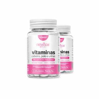 🎁 Pague 1 Leve 2 New Hair Ácido Hialurônico – Vitamina Capilar em Comprimidos em Oferta na Shopee