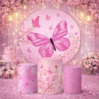 Trio Capas Cilindros + Painel Temas Borboletas Veste Fácil em Oferta na Shopee