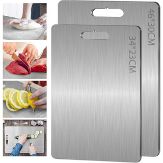 Tábua de Corte de Titânio Kit 1 ou 2 Peças para Cozinha