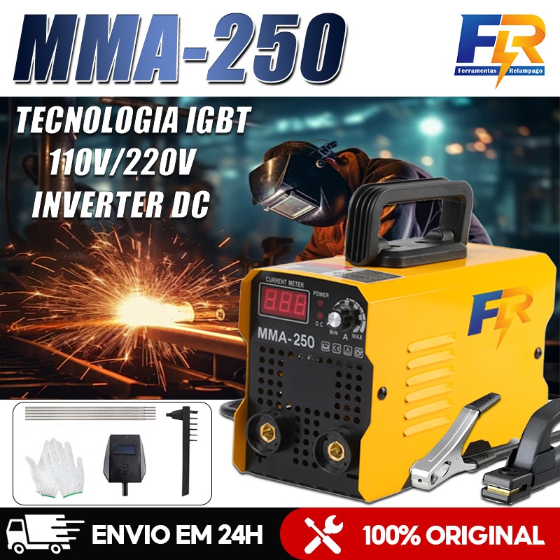 Máquina de Solda Inversora IGBT Portátil MMA-250/300