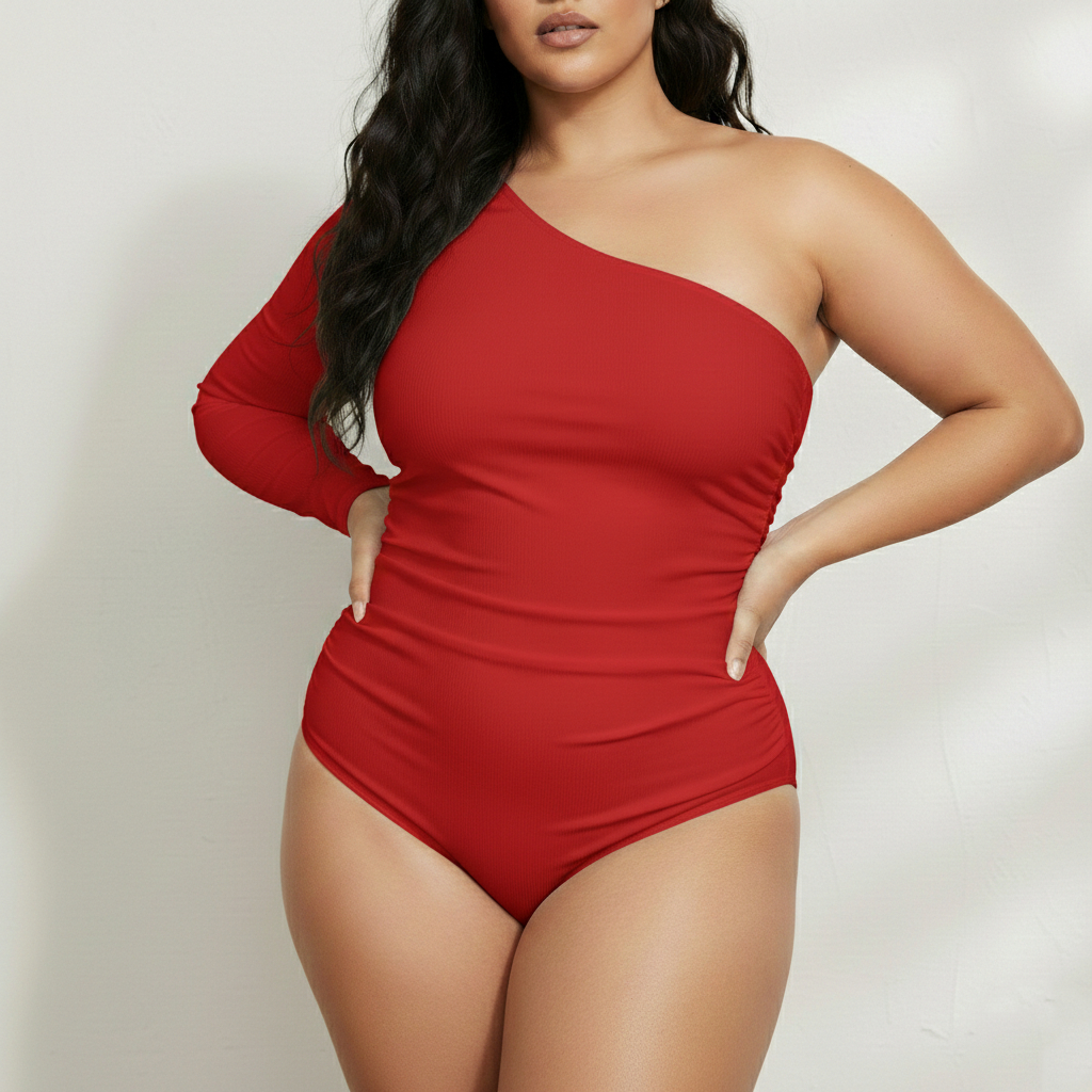 Body Feminino Mula Manca Manga Longa Plus Size – Modelagem Ajustada, Tecido Confortável e Super Elegante