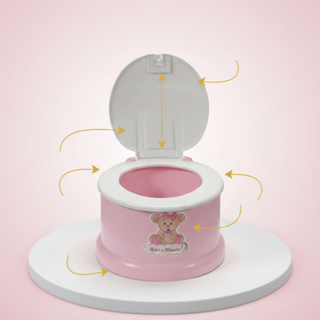 Penico com Tampa para Criança Bebê Infantil Desfralde com Tampa Plástico Resistente em Oferta na Shopee