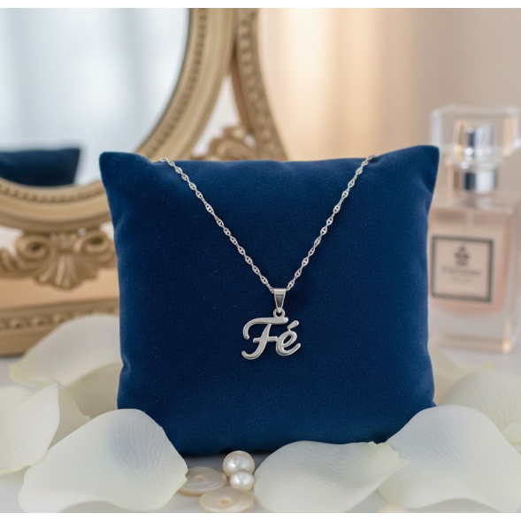 Colares Colar Gargantilha Feminino/ Masculino Pingente Cruz Fé Vida Pérola Gratidão Escapulário Folheado Dourado Prata