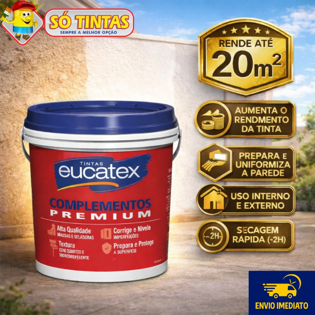 Selador Acrílico Eucatex 3,6 Litros Branco Acabamento Fosco Premium, Selador Acrílico Parede e Teto em Oferta na Shopee