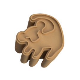 Ejetor para Doce Simba 3 Leão | Molde para Brigadeiro | Ejetor para Doces Decorados