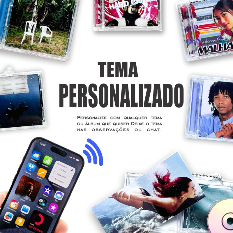 CHAVEIRO CD NFC - QUALQUER TEMA