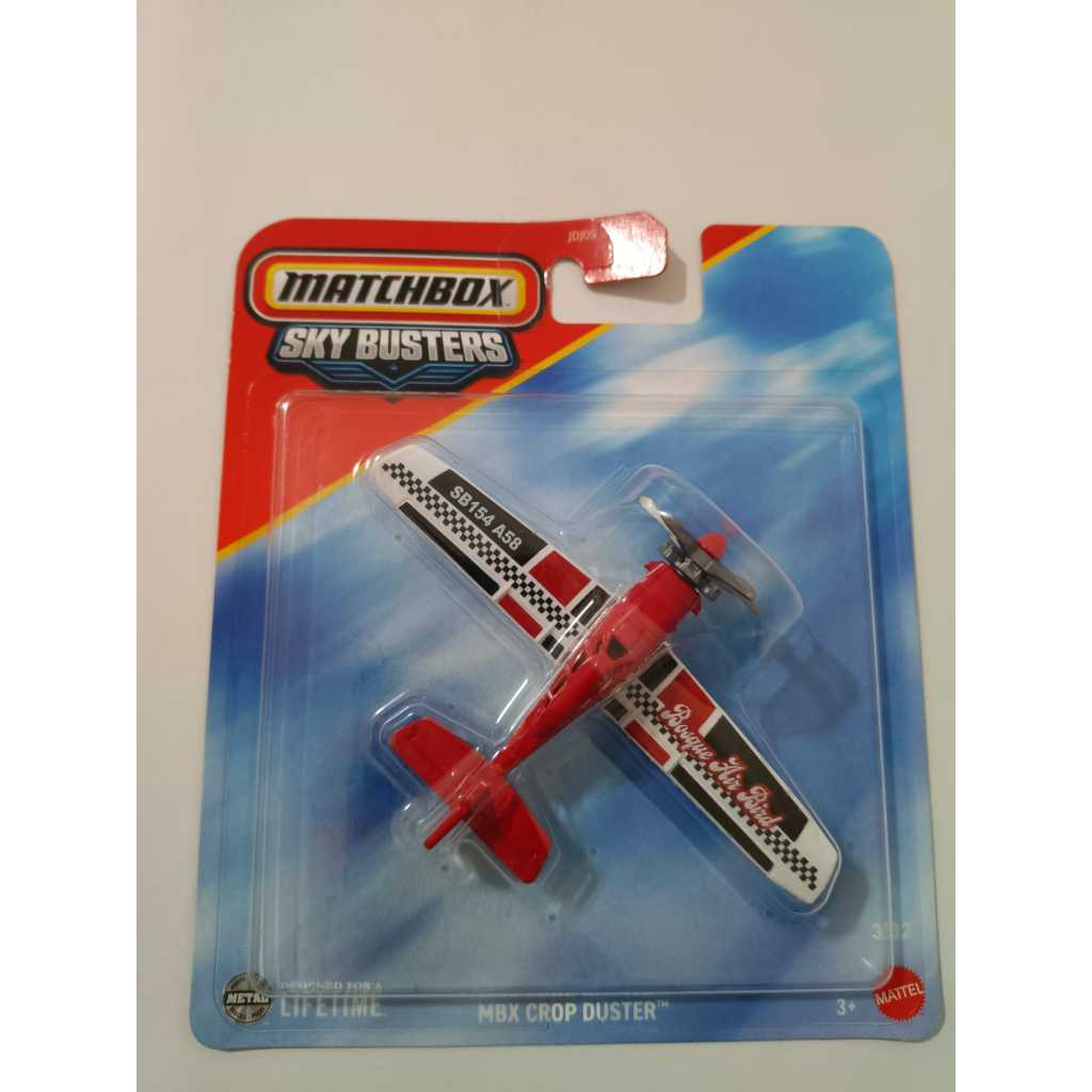 Matchbox Sky Busters Avião MBX Crop Duster e P-38 Lightning - unidade