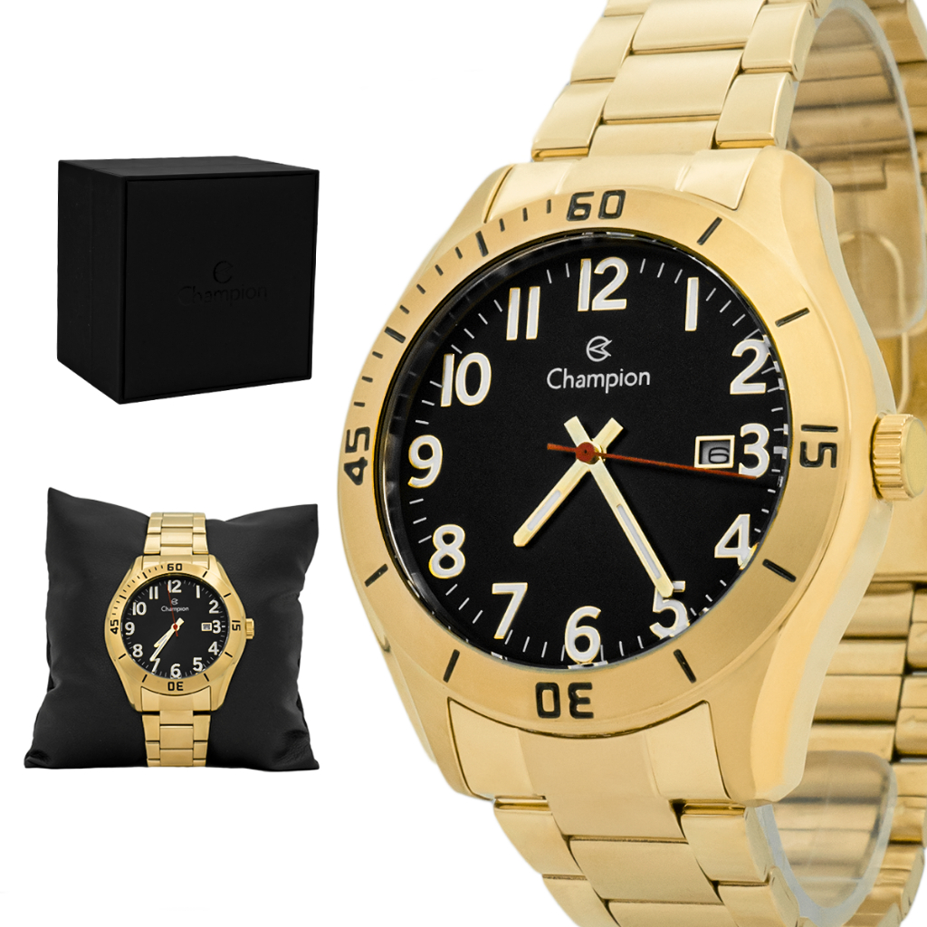Relógio Champion Masculino Analógico Dourado Casual Ca31284u