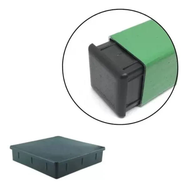 4 Tampa Ponteira Interna Embutir Metalon 70x70 Preta em Oferta na Shopee