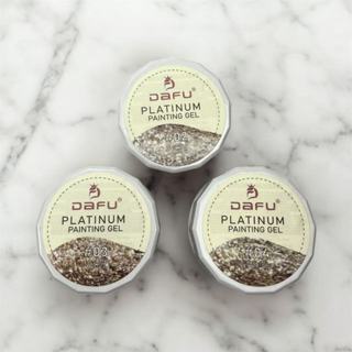 Kit  Painting Gel Platinum 5g para Decoração com glitter de Unhas Acrigel DAFU em Oferta na Shopee