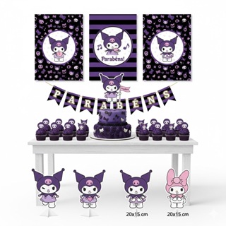 KIT SÓ UM BOLINHO, FESTA EM CASA, ESCOLA, FESTA AO AR LIVRE. KUROMI, CAPIVARA, STICH, EALDINHO, FUTEBOL, PRINCESAS em Oferta na Shopee