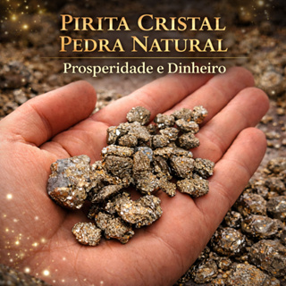 Pedra Pirita Cristal Natural Prosperidade e Dinheiro até 5 cm Abundância Sucesso e Proteção Energética em Oferta na Shopee