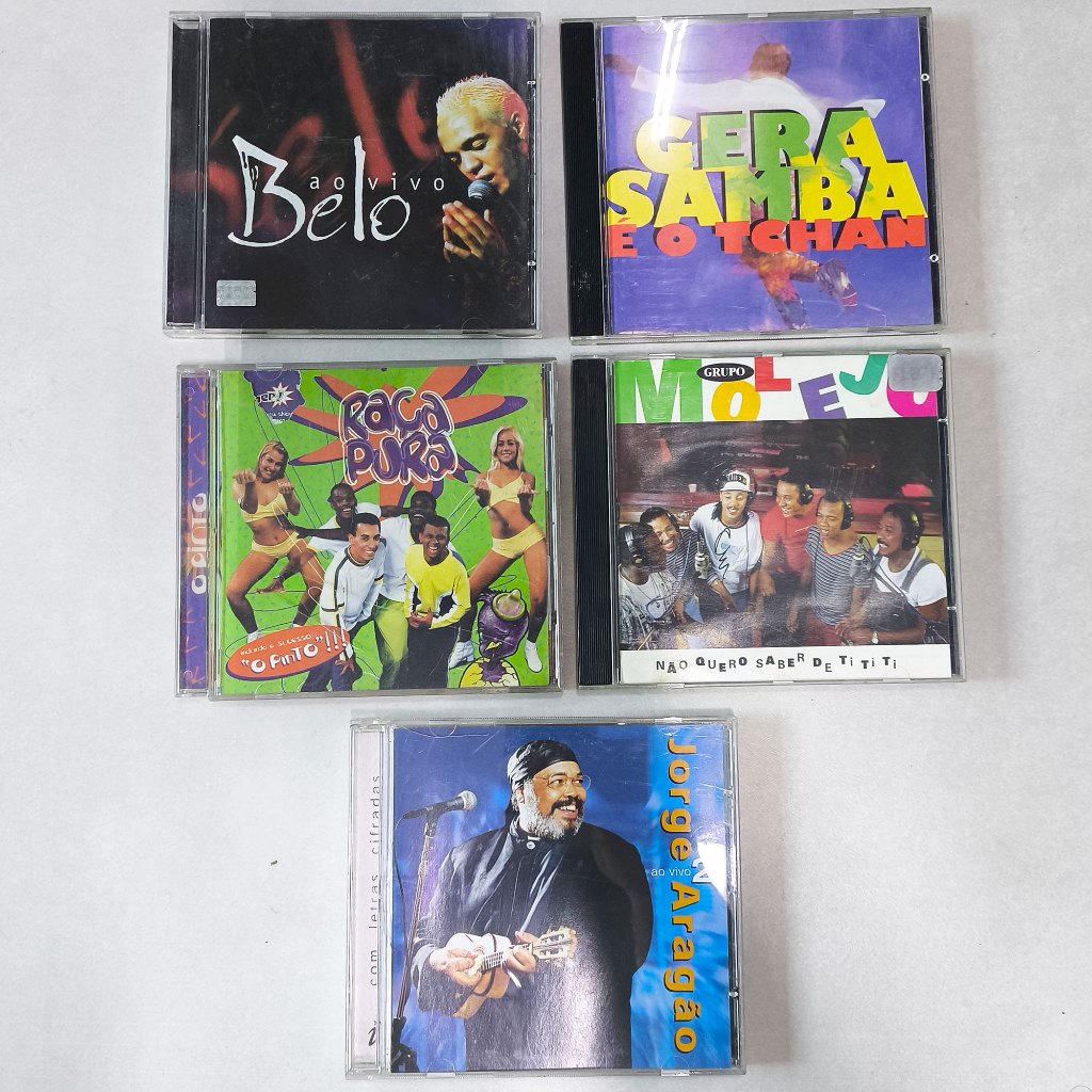 Coleção com 5 Cds de Samba, pagode e Axé