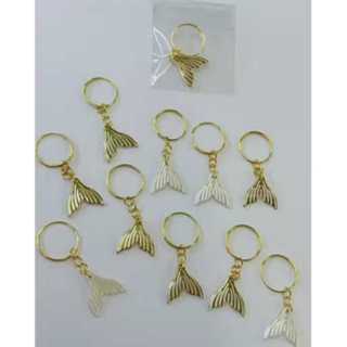 Chaveiros Cauda de Sereia 5 cm 20/30/50 unidades lembrancinha linha mar em Oferta na Shopee