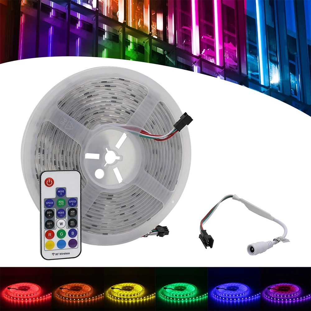 Fita LED RGB Endereçável 5m 300 LEDs com 358 Efeitos