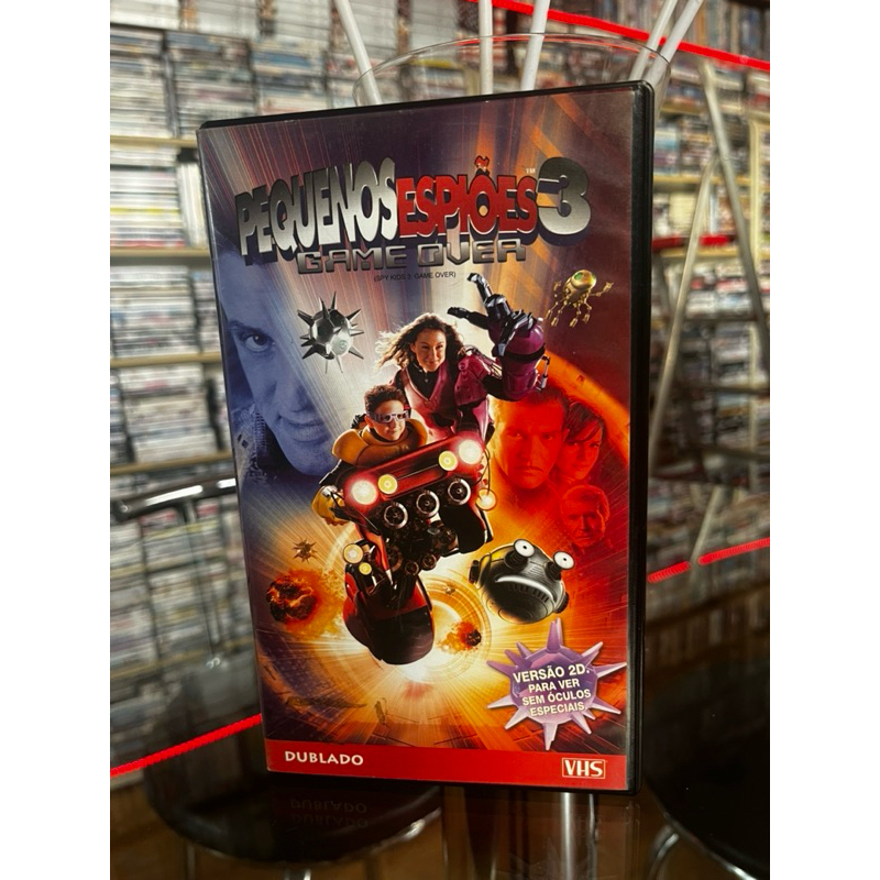 VHS “Pequenos Espiões 3 - Game Over” - Sylvester Stallone, dublado