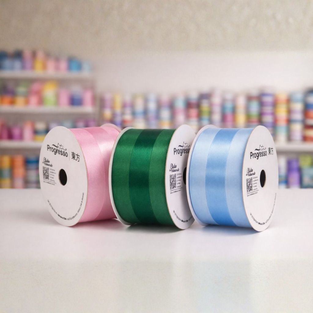 Fita De Voal Com Cetim VCE009 38mm Progresso Nº9 10 Metros em Oferta na Shopee