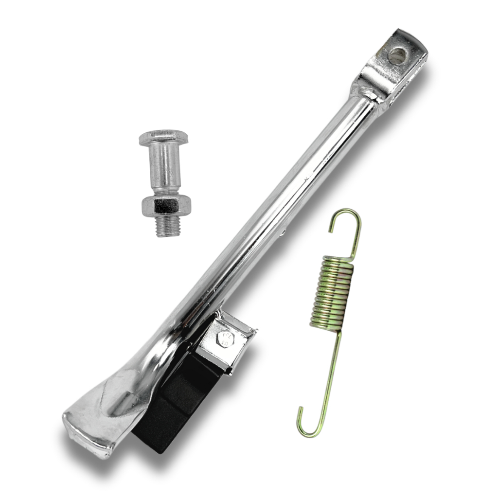 Kit Cavalete Lateral Titan 150 Fan 125 150 Cromado com Borracha Apoio Mola Parafuso em Oferta na Shopee