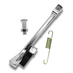 Kit Cavalete Lateral Titan 150 Fan 125 150 Cromado com Borracha Apoio Mola Parafuso