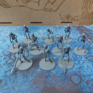 Pack Miniaturas Esqueleto RPG de Mesa D&D Dungeons and Dragons Miniaturas 3D Colecionáveis Warrior Skeleton