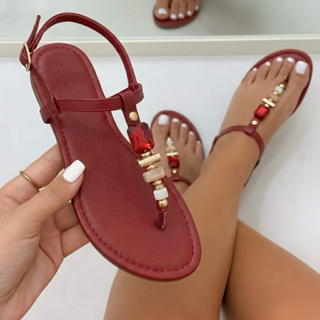 Sandália Feminina Rasteirinha Chinelo - Rasteira Pedraria Verão Lançamento 2402 em Oferta na Shopee