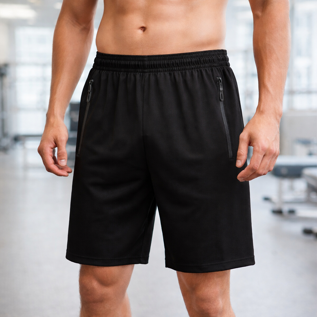 Bermuda Short Masculino Praia 2 Bolsos Zíper Secagem Rápida