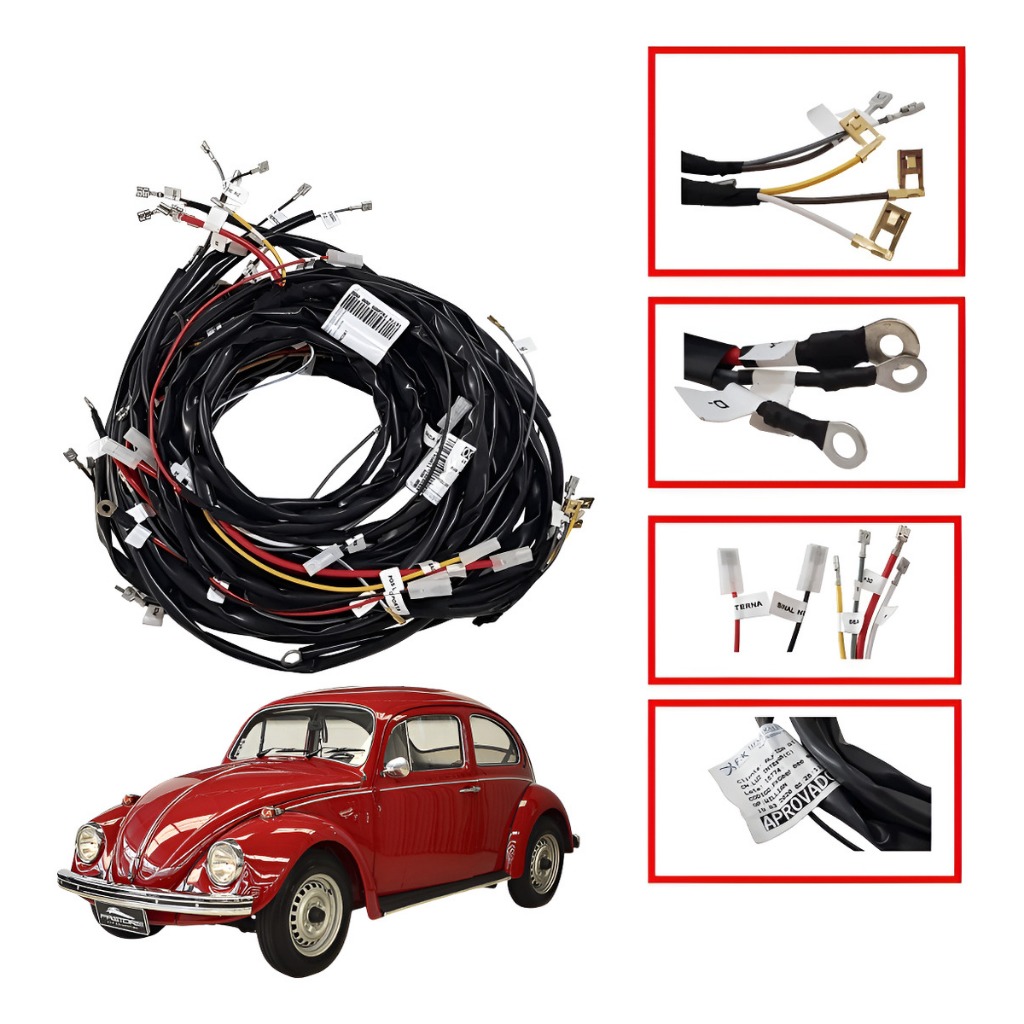 Chicote Elétrico Fusca Modelos 1300 1500 1600 - 1991 A 1996