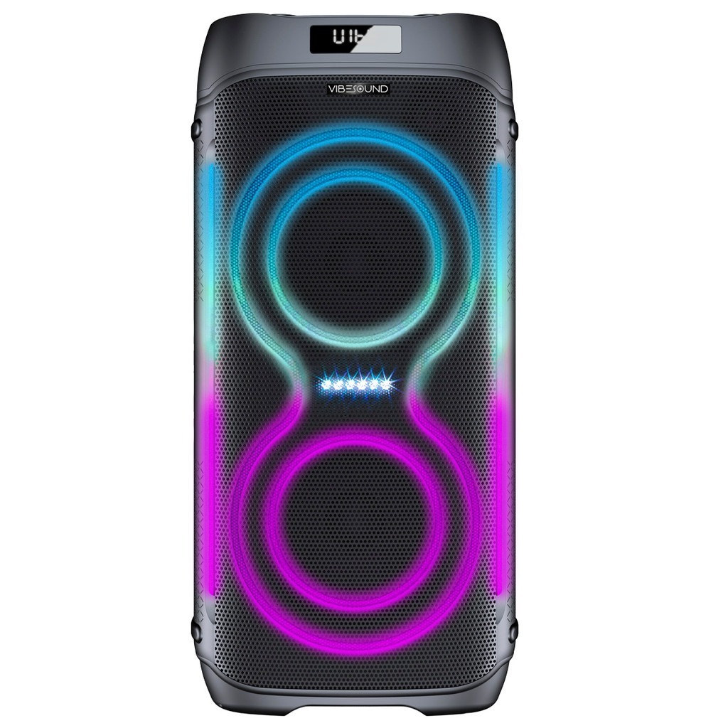 Caixa som Bluetooth Vibesound V6 Party 1000w RMS - Bateria 5 horas - Karaoke