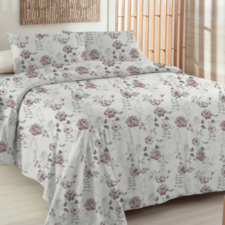 Kit Jogo de Cama Queen 4 Peças 200 Fios Poliéster MicroTec Toque Macio em Oferta na Shopee