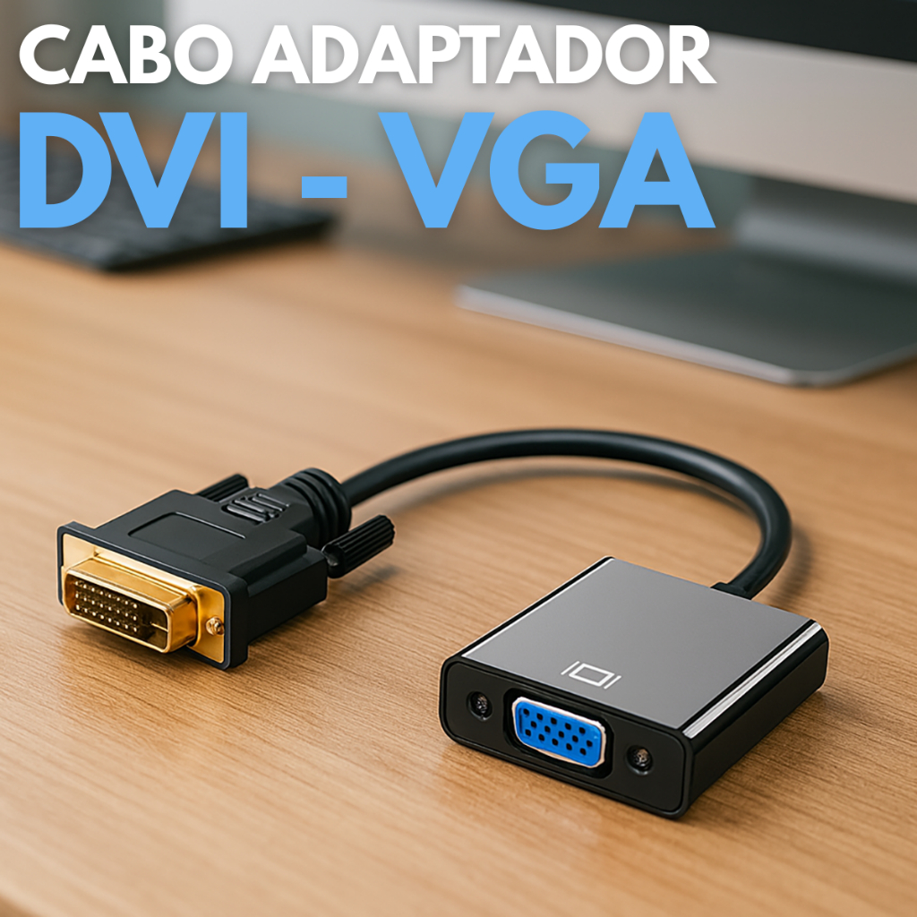 Conversor HDMI VGA Inova Cabo Adaptador Com Áudio P2 1080P Plug Play