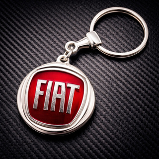 Chaveiro Fiat Metal Premium Original Acessório Automotivo Resistente, Ideal para Presente em Oferta na Shopee