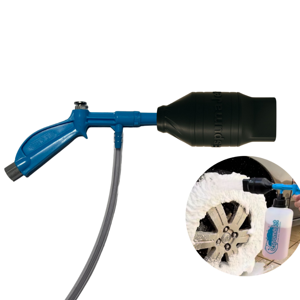 EspumaJet- Kit Gerador de Espuma para compressor de ar - Bico + Pistola Pulverizadora