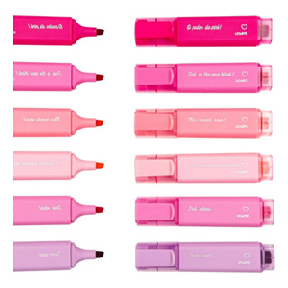 Marca-texto Pink Vibes Estojo Com 6 Cores Leo e Leo em Oferta na Shopee