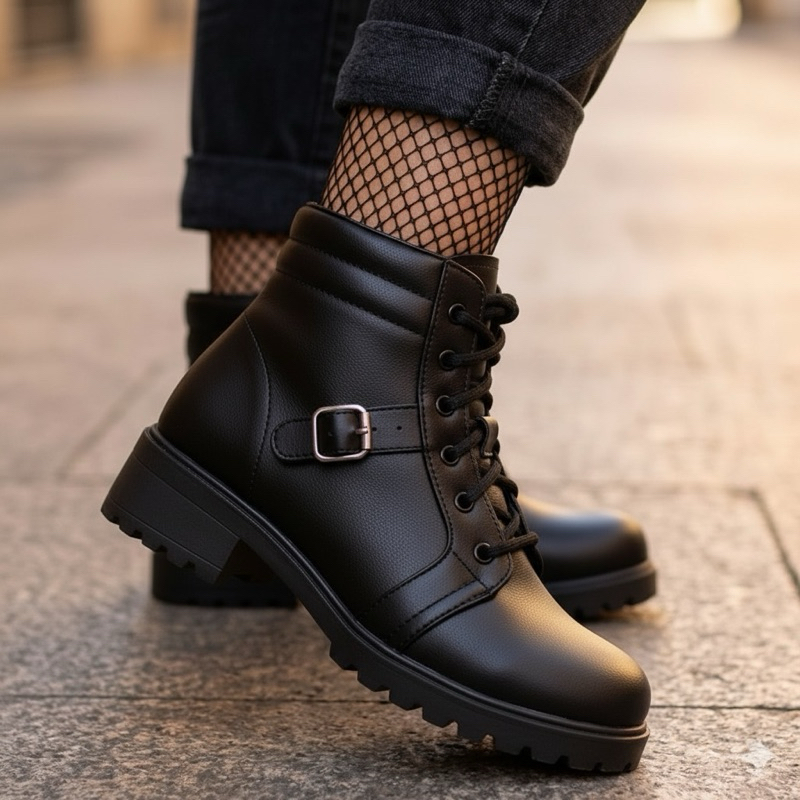 Bota Feminina Coturno Virginia inverno 2026 Cano Curto Tratorado Confortável – Tendência Outono/Inverno  2026 em Oferta na Shopee