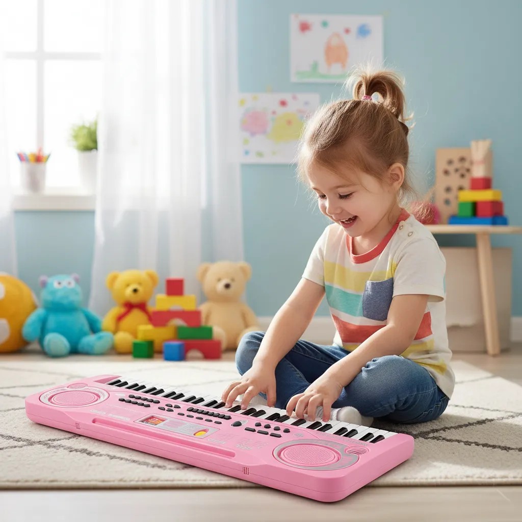 Teclado Eletrônico Musical De 61 Teclas Brinquedo Infantil em Oferta na Shopee